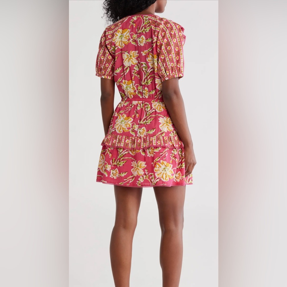 Maisie Mini Tiered Floral Dress w Ruffles BNWT